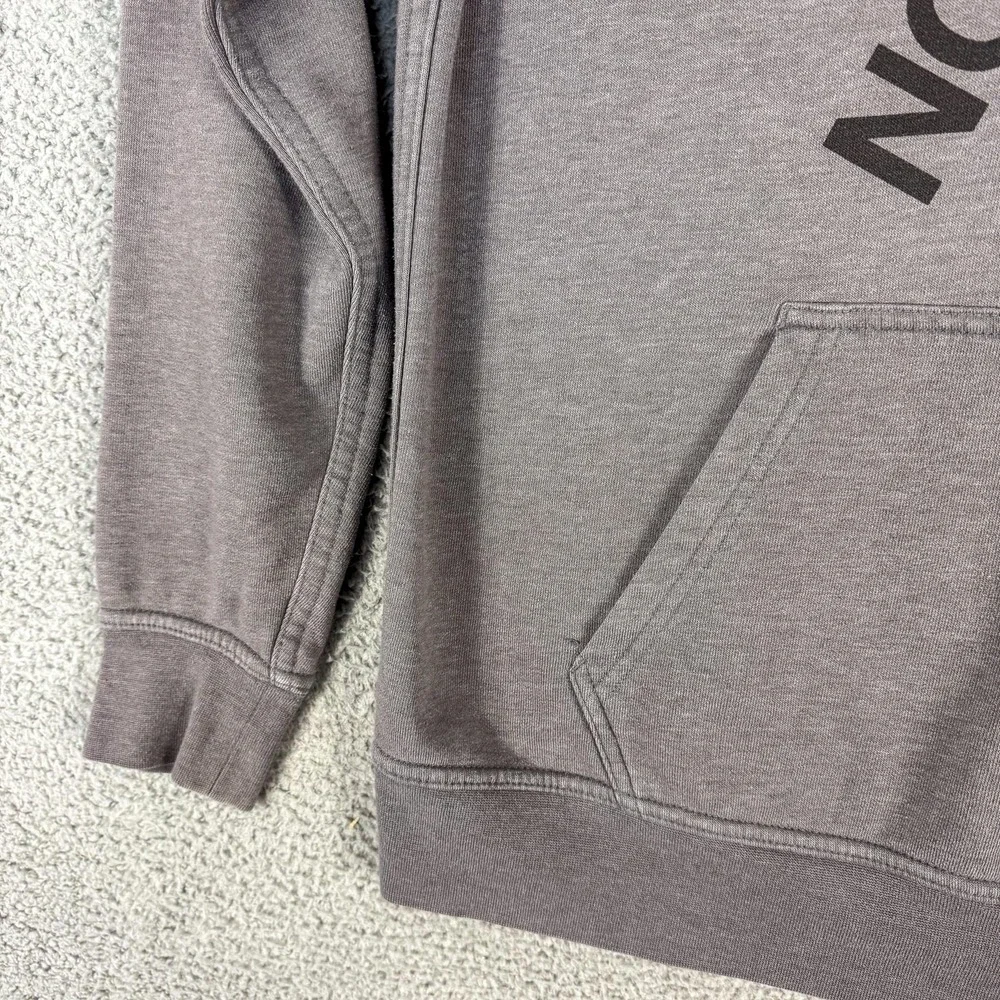 The North Face Hoodie Mens Medium Gray Pullover Half Dome Logo Fleece Sweatshirt